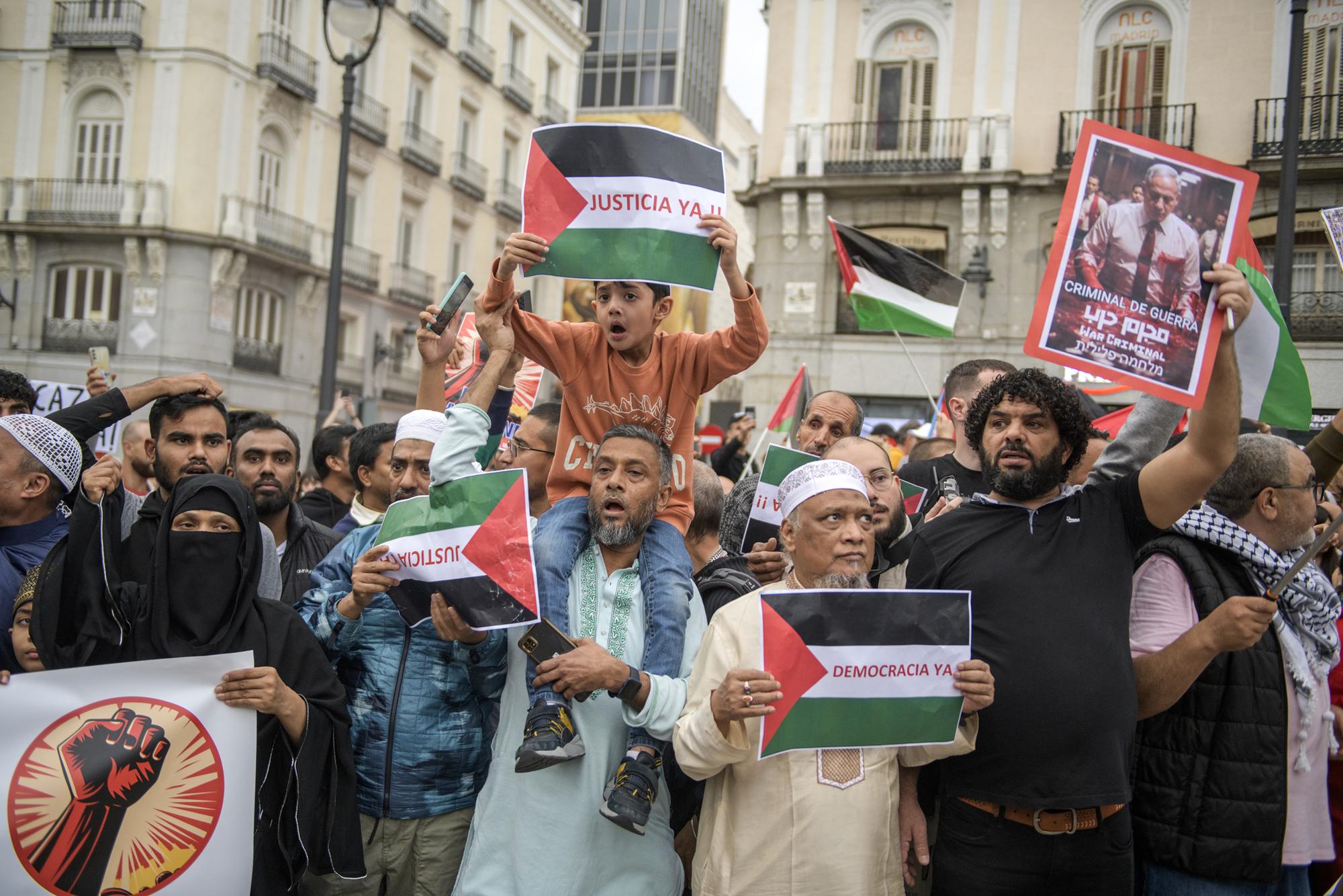 Manifestación Gaza Madrid Atocha - 13
